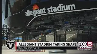 Las Vegas Raiders' Allegiant Stadium nearly complete