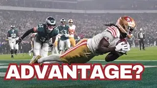 What is the 49ers advantage over the Lions?
