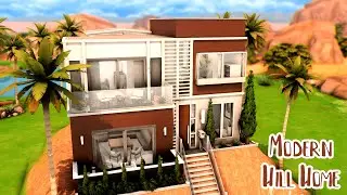 Modern Hill Home | Sims 4 Speed Build