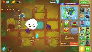 Bloons TD 6 - Glue Gunner Tower EXP Run
