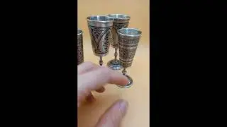 Столовое серебро, рюмки 875 пробы.