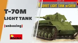 T-70M (T-70B) - a review of a light tank model from Miniart with figures and photo-etched