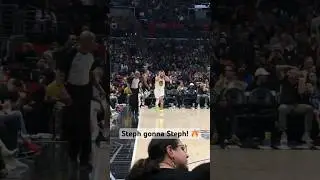 CRAZY Steph Curry three! 🎯👀 | 