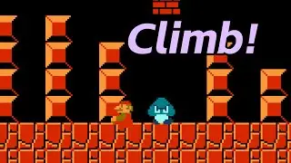 Super Mario Bros. But Everything Is Climbable