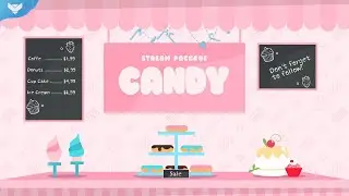 StreamSpell │Candy Stream Package │ Twitch Overlays for OBS Studio, Streamlabs