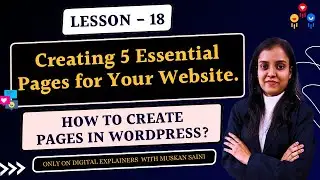 How to Create Pages in WordPress? WordPress में Page कैसे Add करें? WordPress Tutorial for Beginners