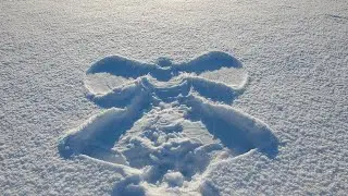 Ангел на снегу!