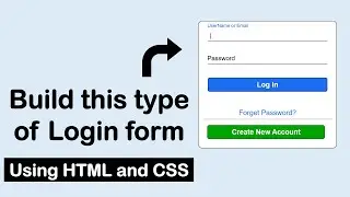 Build this amazing Login Page using HTML and CSS | Pro Developing Champs