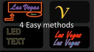 4 Easy Methods to create LED Banner,  Neon Text Effect, LED Lights Bulb, LED Text in Powerpoint 2021