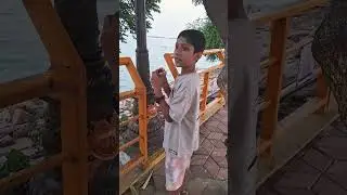 Sid enjoying the monsoon and the sight seeing #sid #superhappy #monsoon #pleasesubscribe #nature