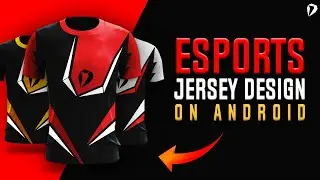 How to make a ESports Jersey Design on android using Ps-touch || eSports jersey tutorial