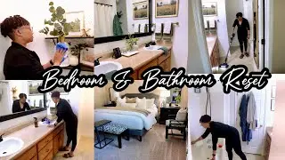 MIDWEEK RESET | CLEAN WITH ME | BEDROOM & BATHROOM | CLEANING MOTIVATION 