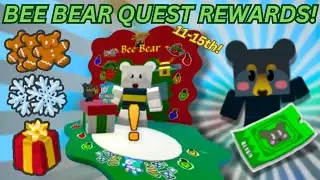 Bee Bear Beesmas 2024 Quests 11-15 Rewards! | Bee Swarm Simulator