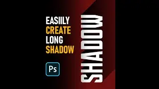 Create Long Shadow effect in Photoshop