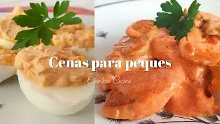 2 IDEAS DE CENAS O COMIDAS PARA NIÑOS | RECETAS PASO A PASO