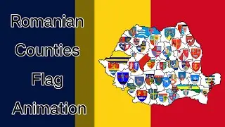 Romanian Counties Flag Animation
