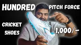 Best Cricket Shoes Under 1000/- 🔥 Hundred Pitch Force Cricket Shoe Review