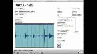 Max/MSP External Object Basic Onset Detection Demo