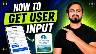 How to Take User Input in Android Studio | EditText TextView & Button | App Development | Part 4