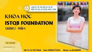 GV Tạ Thị Thinh chuyên đào tạo và tổ chức thi ISTQB foundation và advance level ở 3 miền HN, DN, HCM