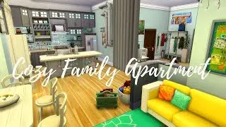❤️ COZY FAMILY APARTMENT 🌆  SIMS 4: SPEED BUILD (NO CC)