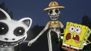 TERROR AT THE ZOO! SpongeBob plays ZOONOMALY!