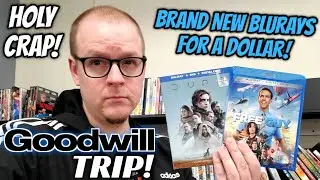 GOODWILL BLURAY TRIP! | BRAND NEW MOVIES FOR A DOLLAR!