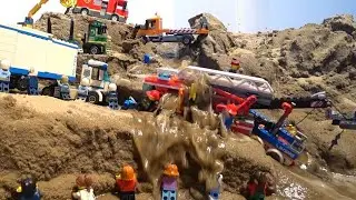 LEGO DAM BREACH - CAN LEGO TRUCKS STOP A DAM BREACH?