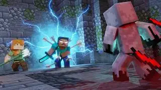 HEROBRINE VS ENTITY 303! FINAL FIGHT! (Minecraft Animation)