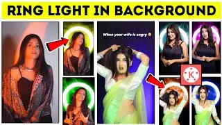How To Make Ring Light in Video Background || Ring Light in Background || Ring Light Filter on Reels