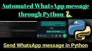 Send WhatsApp message in Python