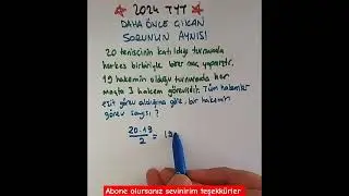 2024 TYT Matematik Problem #2024 #tyt #yks #kpss