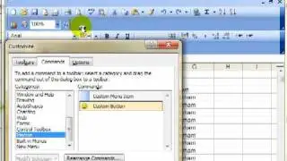 AM 4653 Assign a macro to a toolbar button Microsoft excel 2003 ECDL Advanced ITQ3