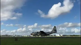 RAF Brize Norton this week: unknown country Hercules C130k landing#planespotting(Part 5 of 5 )