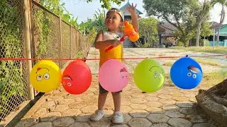 SERU BANGET!! Caca Bermain Games Mecahin Balon Warna