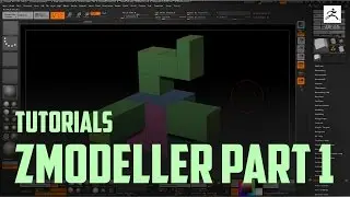 Zbrush 4r7 tutorials.Review of Zmodeler tool.Polygon Actions.
