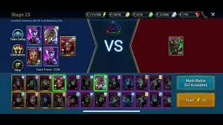 Raid:Shadow Legends- spider stage 25 team, under 1 minute, full auto