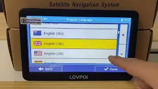 Change Units in LOVPOI Sat Nav GPS Navigation