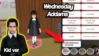 Tutorial: How to make Little Wednesday Addams ( Mio Aida) [ Sakura School Simulator ]