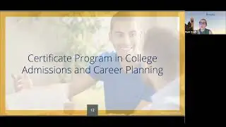 Certificate Program in College Admissions and Career Planning Online Information Session