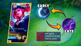 LAYLA NEW ONESHOT BUILD🔥 NEW BROKEN FIRST ITEM FOR EARLY TO LATE GAME DAMAGE HACK | MLBB