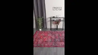 Afgan Desenli Bordo Halı Zen 947
