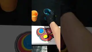 Amazing acrylic pouring technique tutorial for beginners on canvas / fluid art