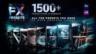FX Presets Pack ( Transitions Titles VFX VHS LUTs Logo ) 🎇 Bestsellers ▷ Premiere Pro Trends ◁