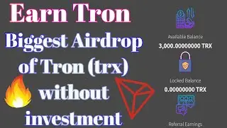 Biggest Airdrop 2021 || Earn Tron (trx) without investment || Smart concept