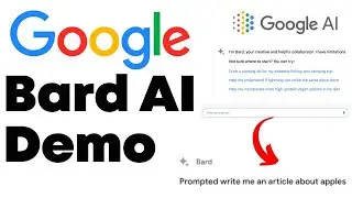 Google Bard Demo! - 👀 First Look - I Ask It To Write An Article About Apples