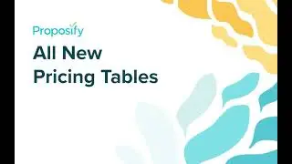 All New Pricing Tables