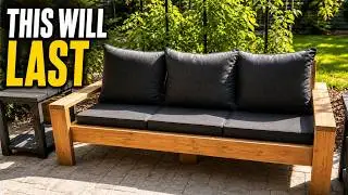 How I Built an Outdoor Sofa from Scratch - DIY Patio Furniture