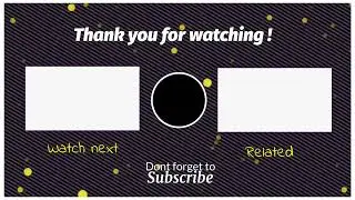 THANKS FOR WATCHING / OUTRO / TOP LATEST OUTRO / BEST OUTRO FOR YOUTUBE VIDEO'S