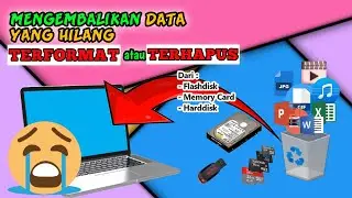 cara mengembalikan data yang terformat atau terhapus (dari flashdisk, memory card, harddisk, dll)